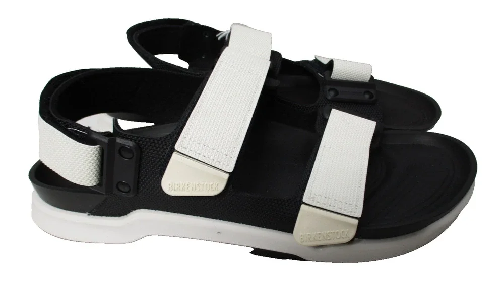 Birkenstock Tatacoa Birko-Flor Sandal Futura Black/White Mens Sz 9 Womens Sz 11